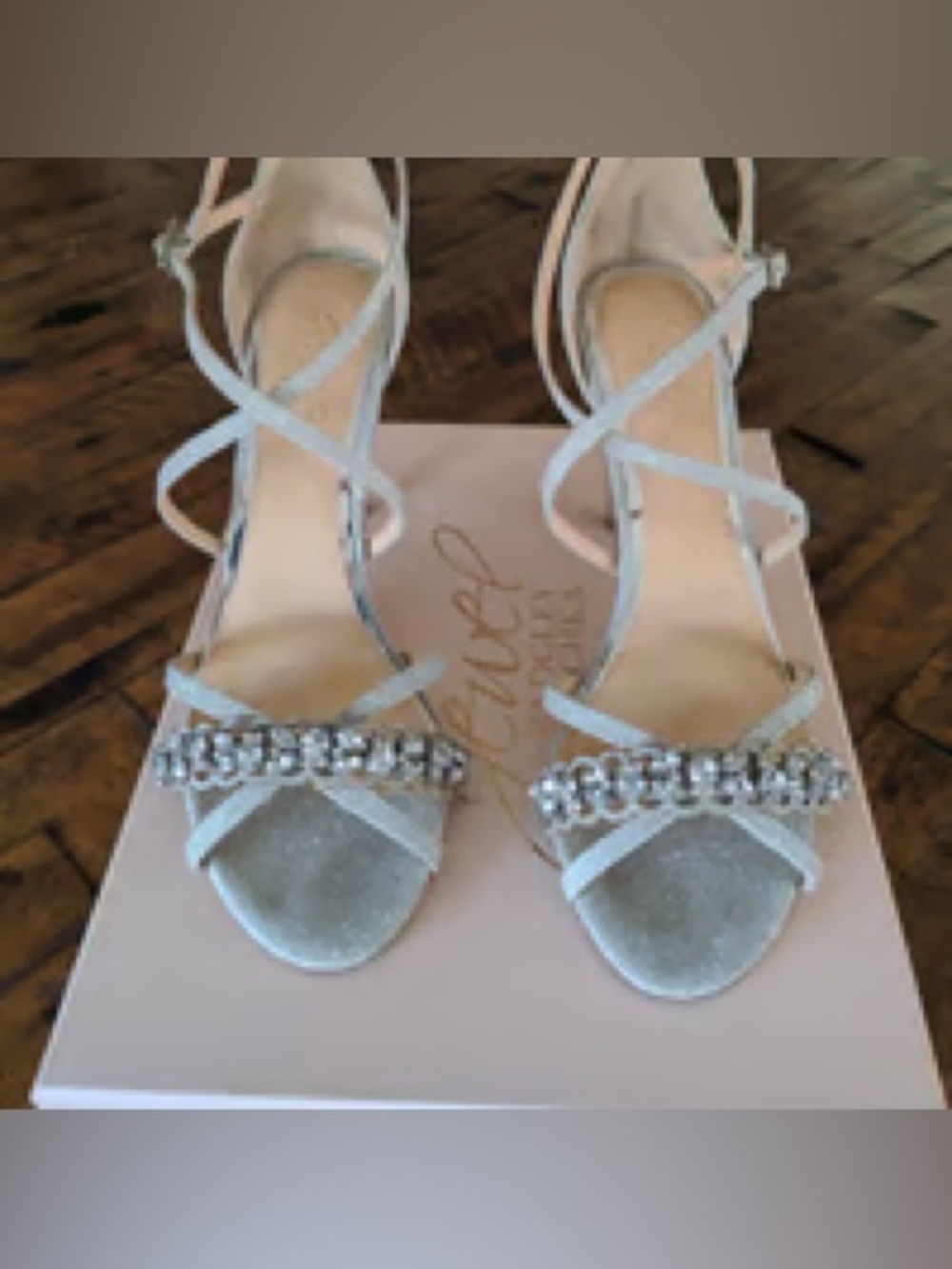 Jewel Badgley Mischa Glitter/Crystal Heels. New in box. Size: 9. Asking: $100.